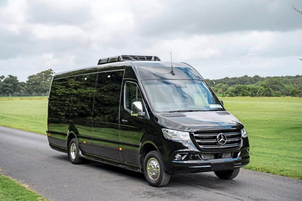 Black Mercedes Sprinter Touring+ Bus - Image 3